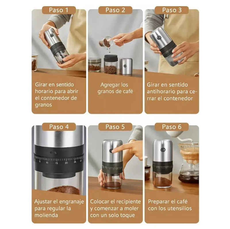 GrinderCoffe Molino especial,  para café especial. Usala en cualquier lugar.